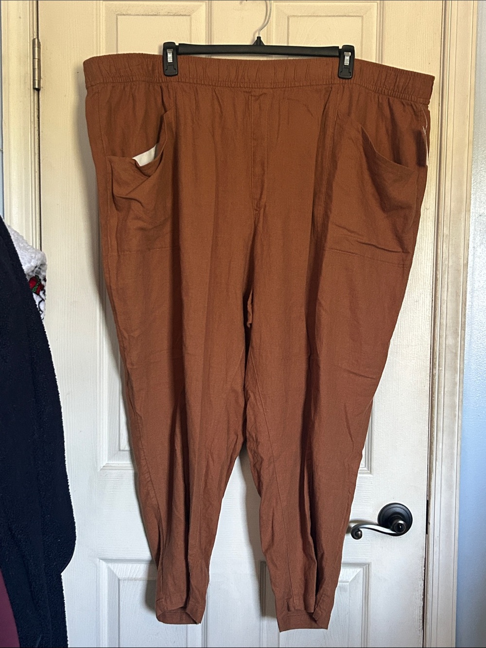 Old Navy high rise linen blend straight taper pants size 4X